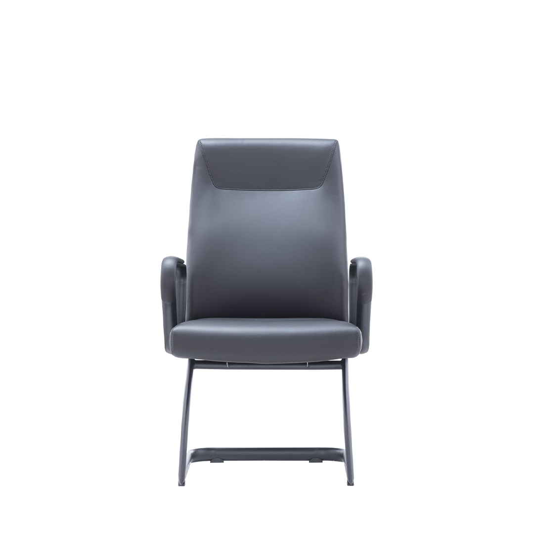 Black EPU Visitor Chair ZS-2461-V – Upholstered Office Guest Chair