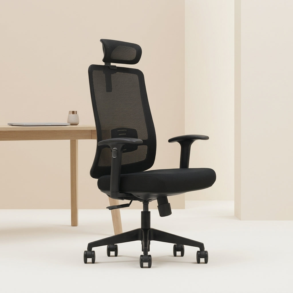High Back Mesh Chair ZS-V1-H – Office Chair with Adjustable Headrest
