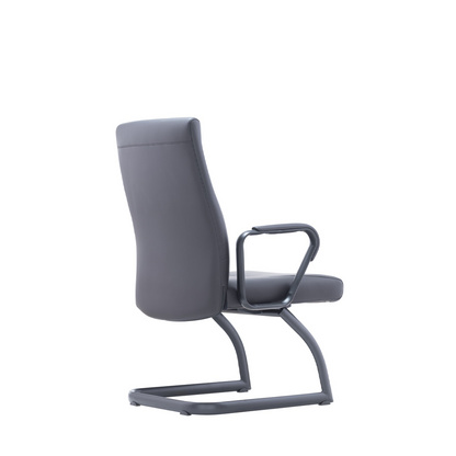 Black EPU Visitor Chair ZS-2461-V – Upholstered Office Guest Chair