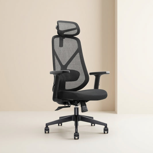 High Back Mesh Chair ZS-6243-H – Adjustable Headrest & Lumbar Support