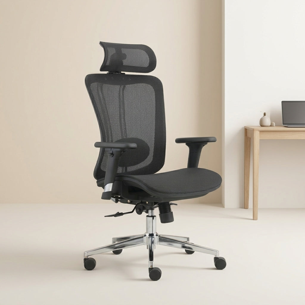 High Back Mesh Office Chair ZS-X7-H – Adjustable Lumbar Support & Chrome Base