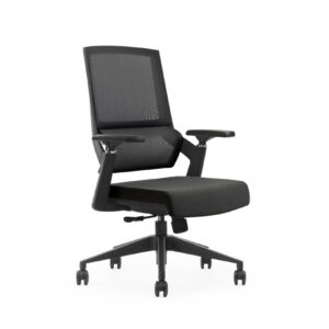 Black medium back mesh chair UAE