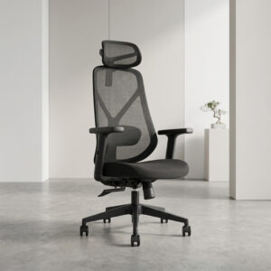ZS-6243-H high back mesh office chair with adjustable lumbar support and ergonomic design in Dubai