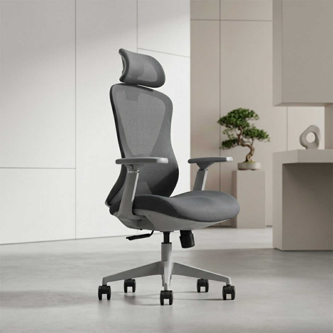 ZS-GK2-H Grey High Back Mesh Chair