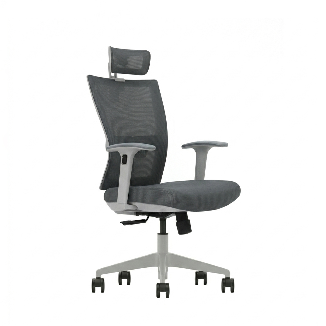 ZS-GM-HG Grey High Back Mesh Chair - Image 2