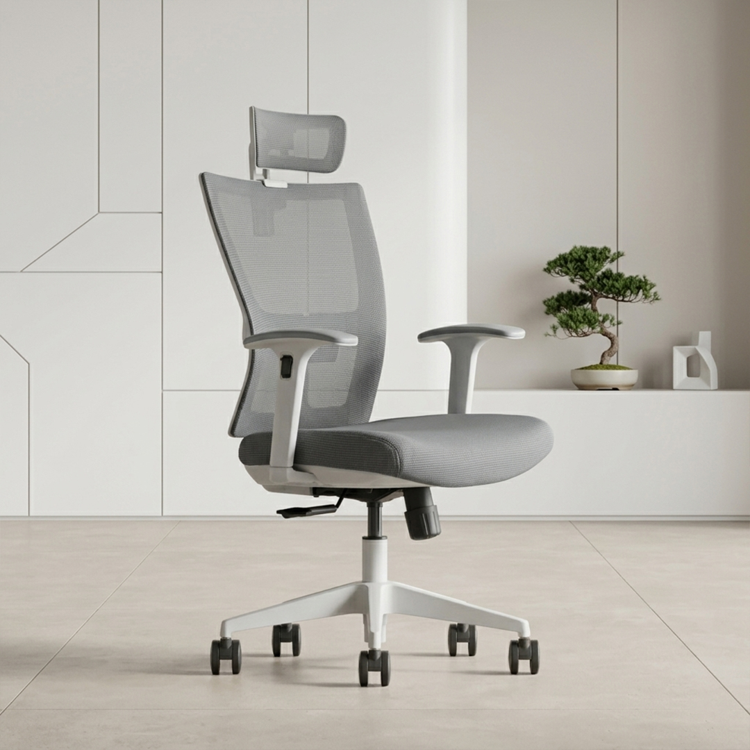 ZS-GM-HG Grey High Back Mesh Chair