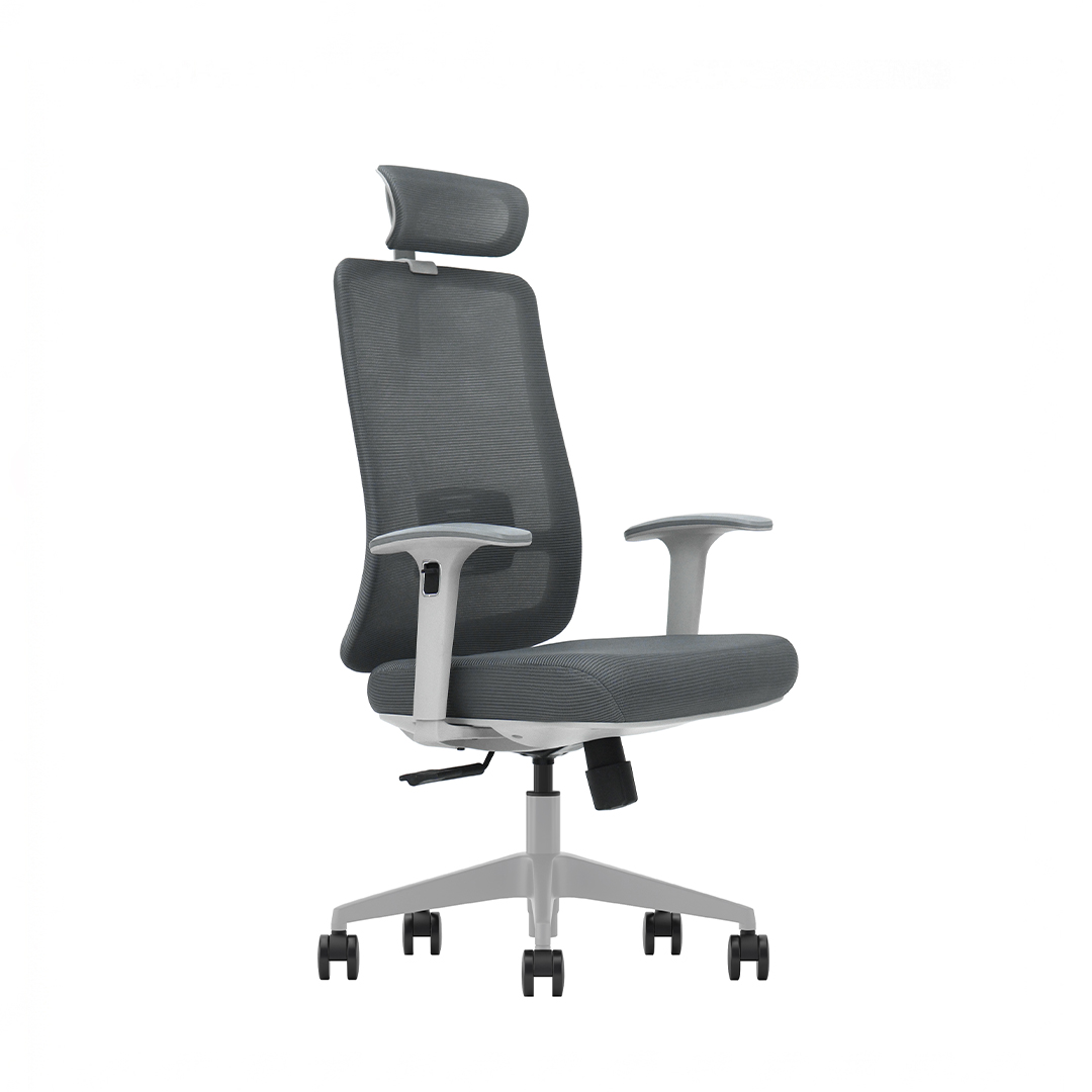 ZS-V1-HG Grey Medium Back Mesh Chair - Image 2