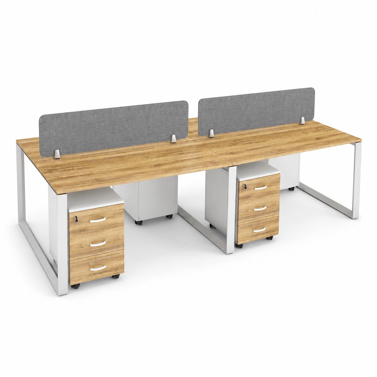 ZS-WS-F2F-4P Four-Seater Office Workstation